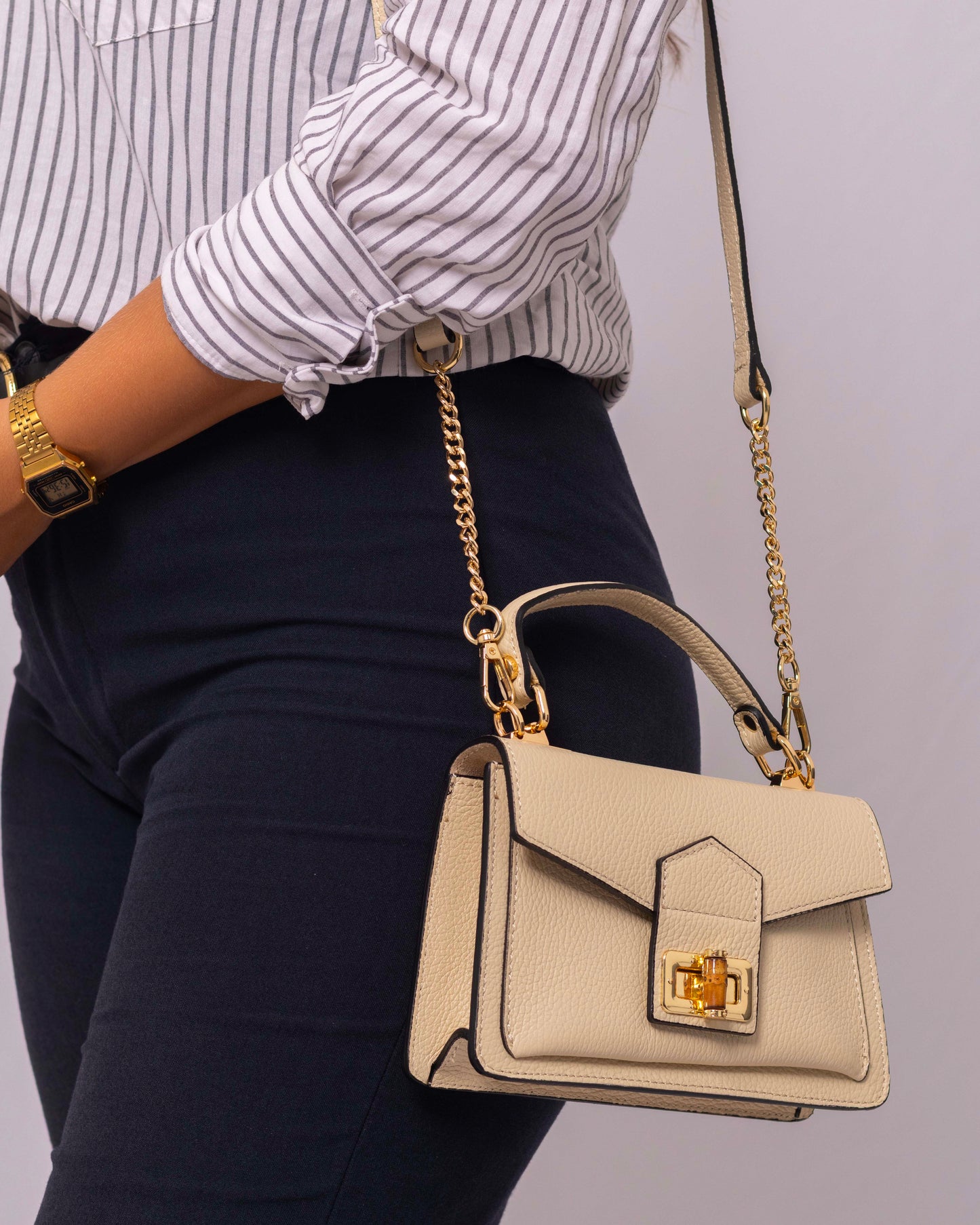 Nahla – Cuir grainé
