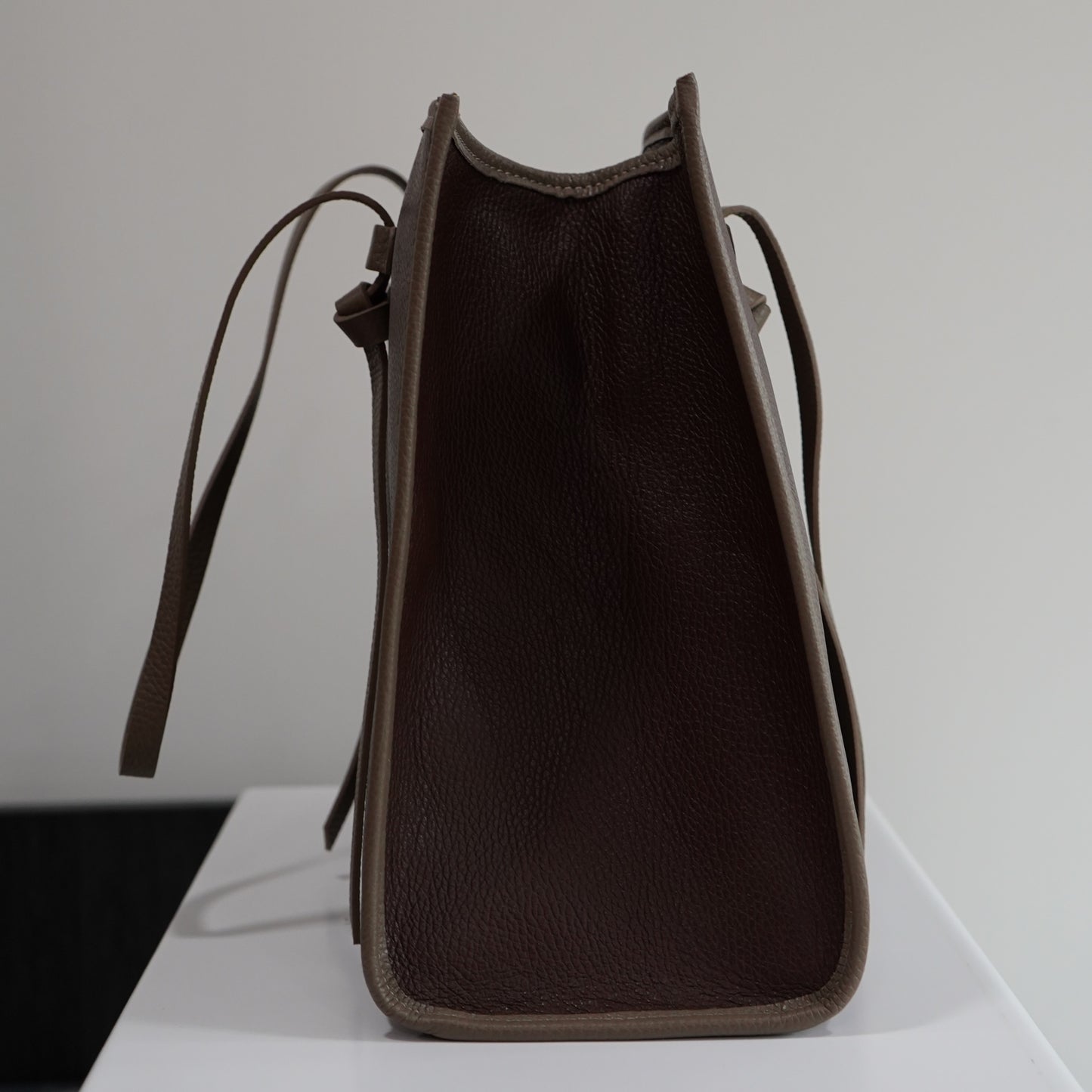 Lynda Bag L – Mocha & Taupe Leather | Limited Edition
