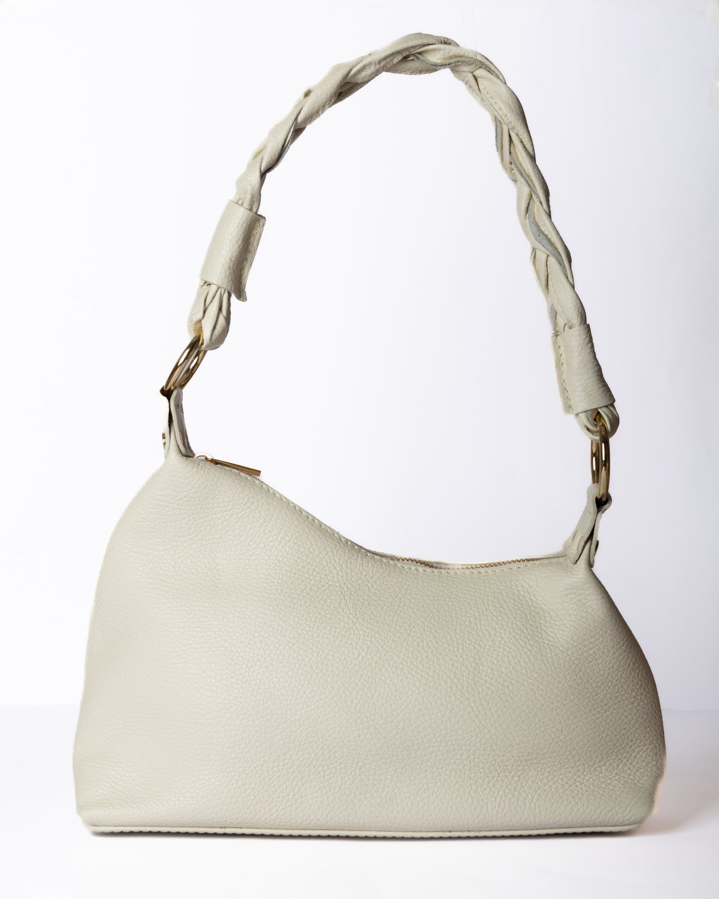 Sac Nour Off White en cuir grainé italien – 10ᵉme Paris