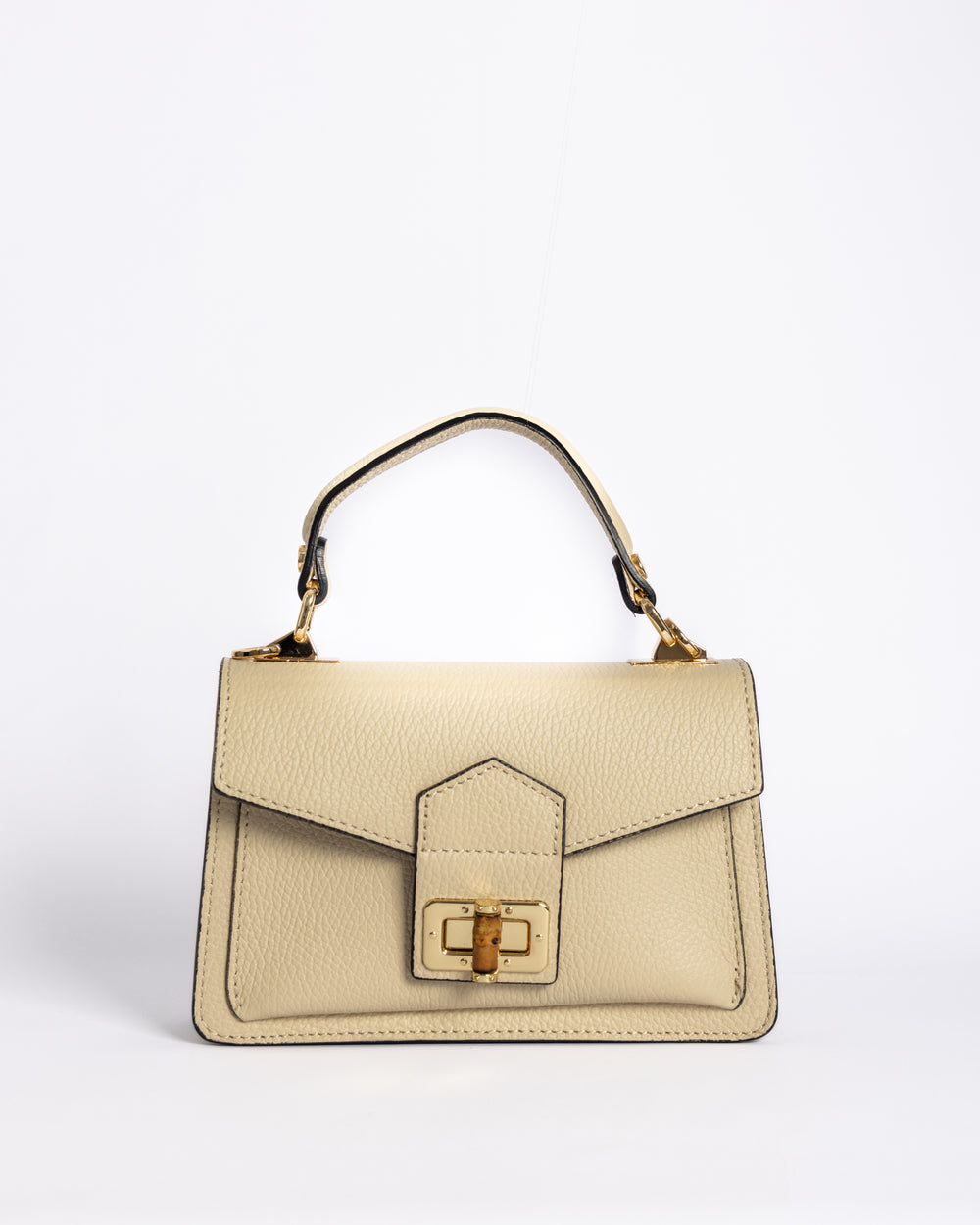 Nahla – Cuir Grainé Beige | Édition Limitée